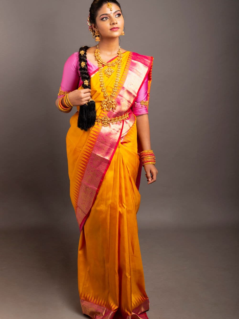 Kanjeevaram Silk Draping